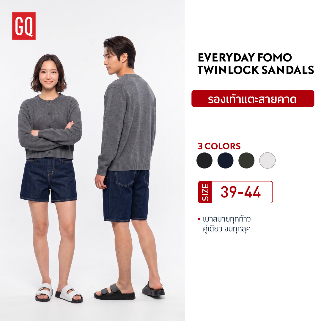 GQ EVERYDAY FOMO TWINLOCK SANDALS รองเท้าแตะสองสายคาด