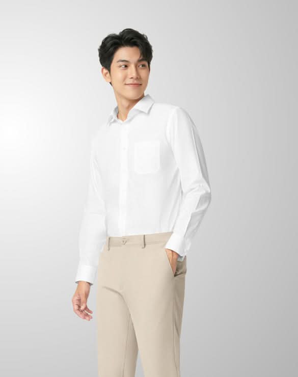 GQWhite™ Shirt - Grid Texture Collection