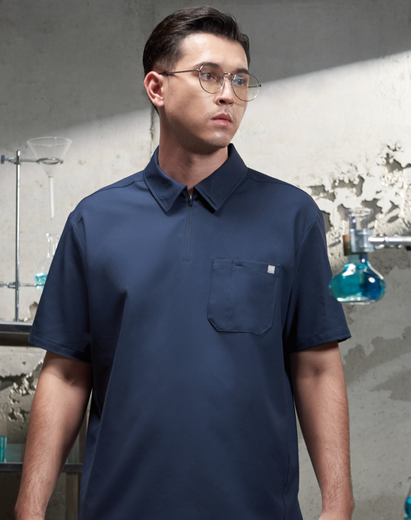 GQ Pro MED Men Scrub Polo