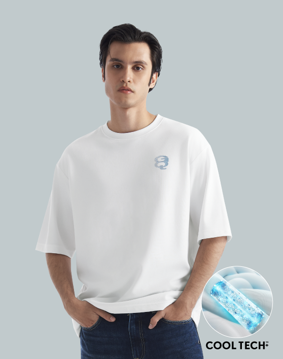 Cool Tech™+ Oversized T-shirt Print