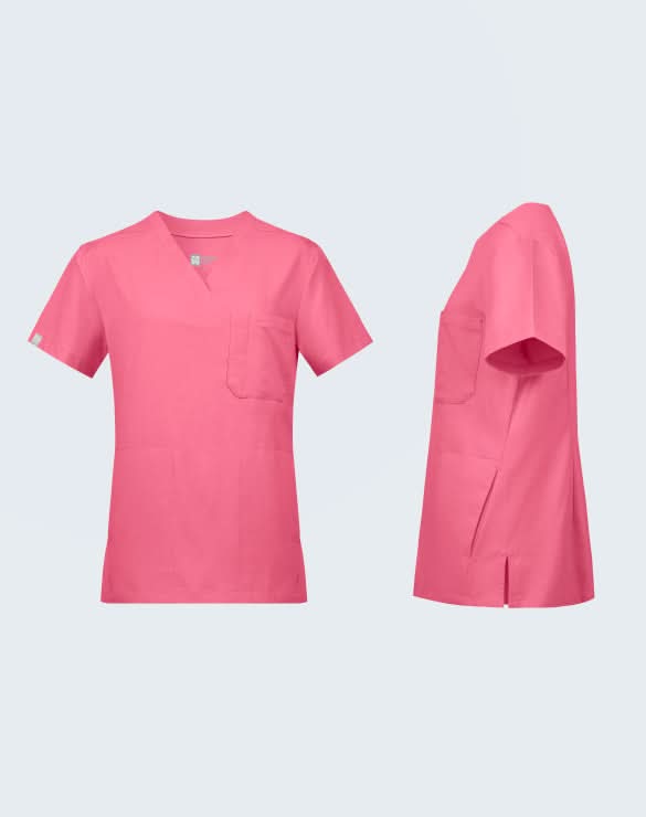 GQ Pro MED Premium Women Scrub Shirt - Breast Cancer