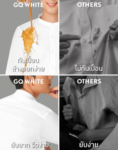 GQWhite™ Shirt - Mandarin Collar