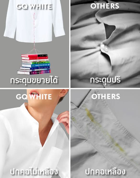 GQWhite™ Shirt - Mandarin Collar