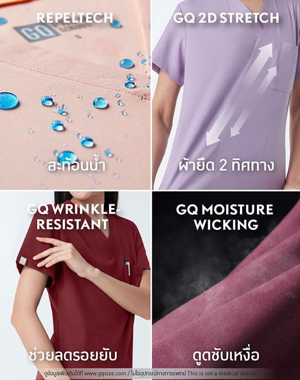 GQ Pro MED Premium Scrub Shirt - Breast Cancer