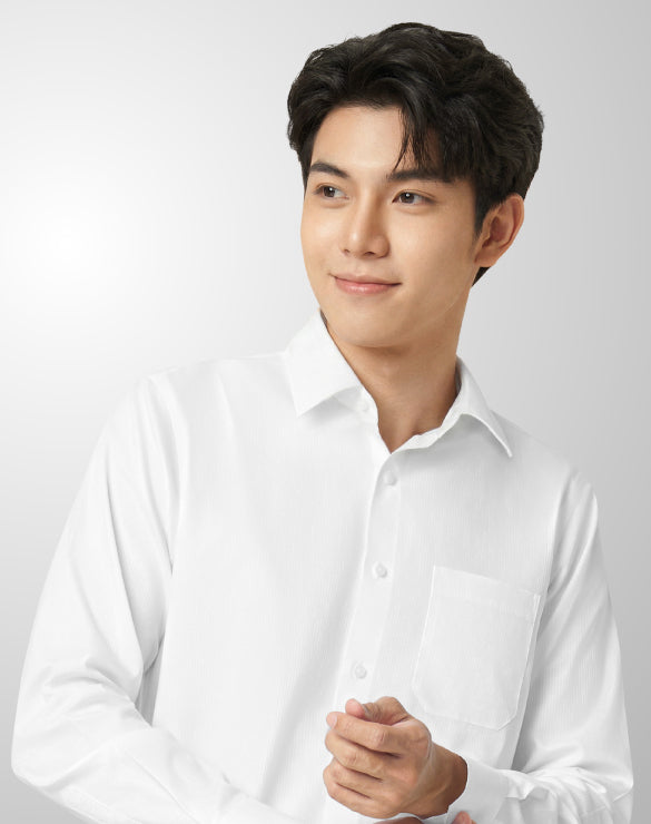 GQWhite™ Shirt - Grid Texture Collection