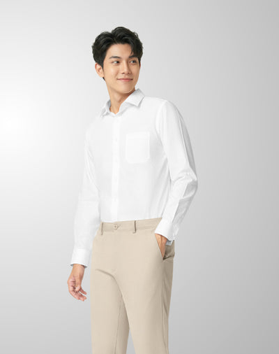 GQWhite™ Shirt - Grid Texture Collection