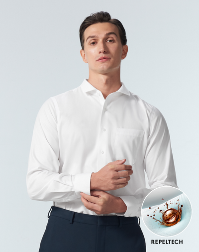 GQWhite™ Shirt - Cutaway Collar