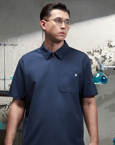 GQ Pro MED Men Scrub Polo