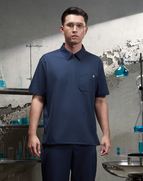 GQ Pro MED Men Scrub Polo