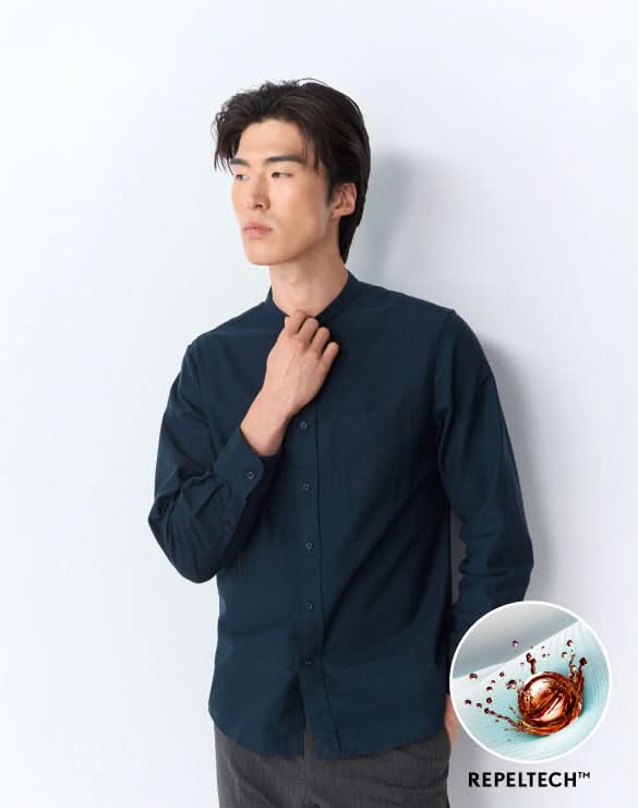 GQ Perfect Oxford™ Shirt - Mandarin Collar