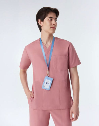 GQ Pro MED Premium Men Scrub Shirt - Breast Cancer