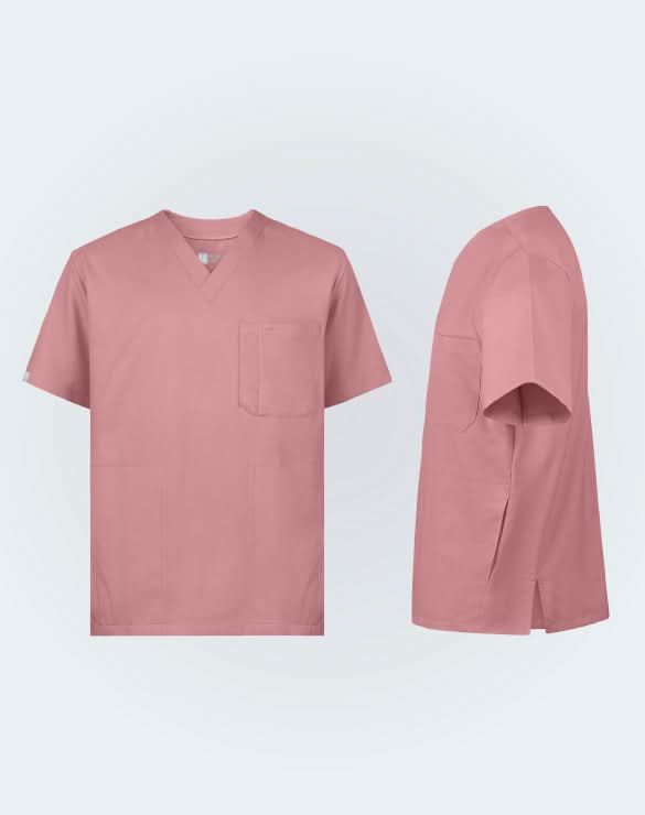 GQ Pro MED Premium Men Scrub Shirt - Breast Cancer