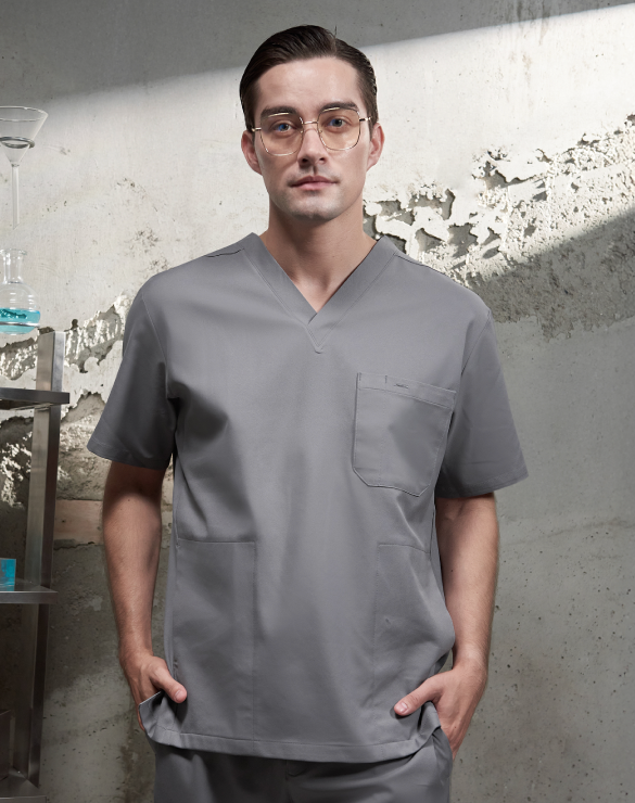 GQ Pro Med Men Scrub Shirt  (Premium)