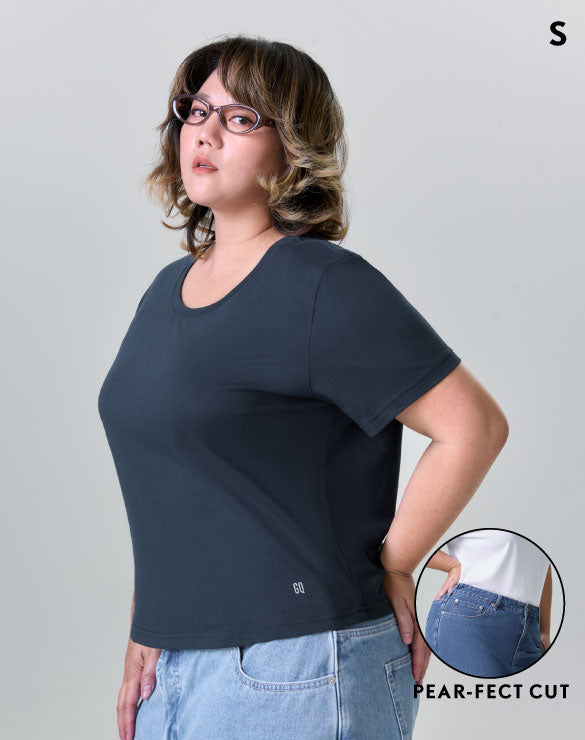 GQ Pear Size Crew Neck T-Shirt