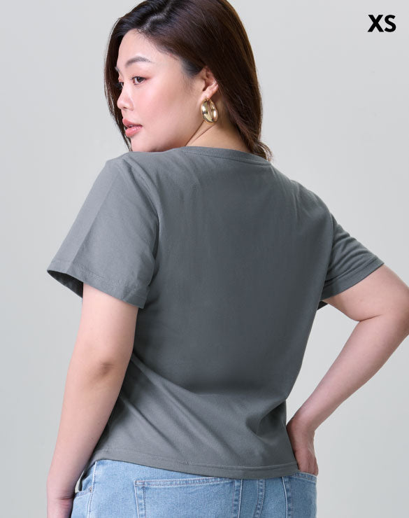 GQ Pear Size V-Neck T-Shirt