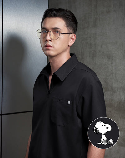 GQ Pro MED Men Scrub Polo [PEANUTS]