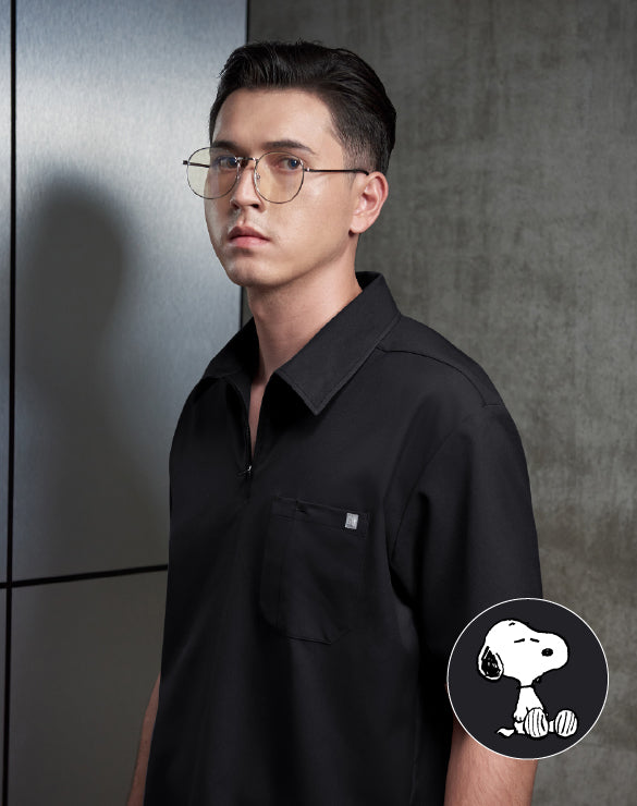 GQ Pro MED Men Scrub Polo [PEANUTS]