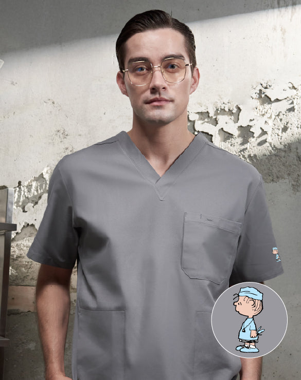 GQ Pro Med Men Scrub Shirt  (Premium) - PEANUTS™