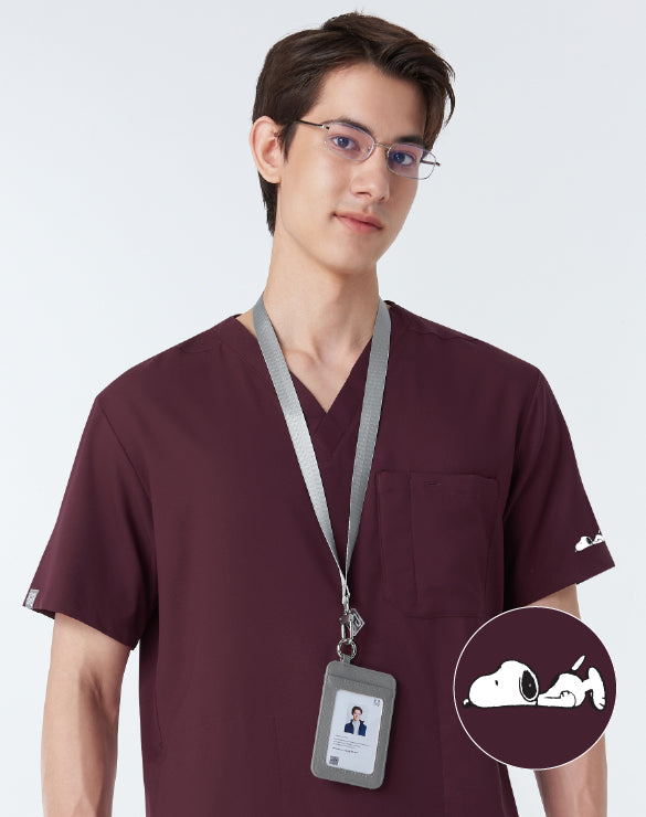 GQ Pro Med Men Scrub Shirt  (Premium) - PEANUTS™