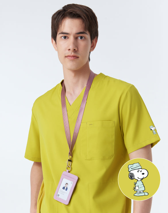 GQ Pro Med Men Scrub Shirt  (Premium) - PEANUTS™