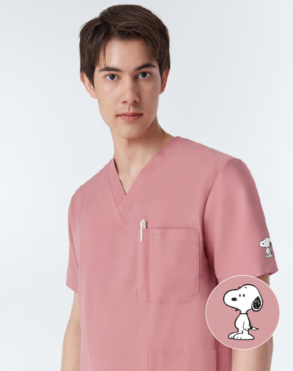 GQ Pro Med Men Scrub Shirt  (Premium) - PEANUTS™