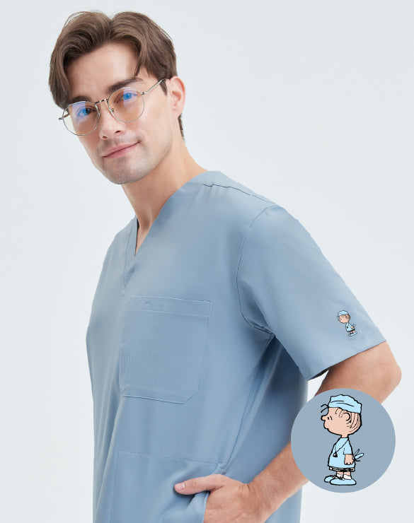 GQ Pro Med Men Scrub Shirt  (Premium) - PEANUTS™