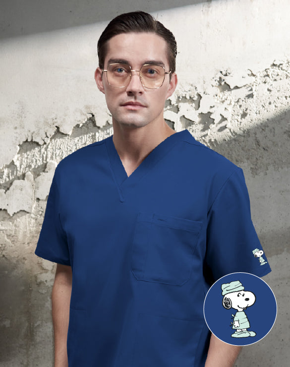 GQ Pro Med Men Scrub Shirt  (Premium) - PEANUTS™
