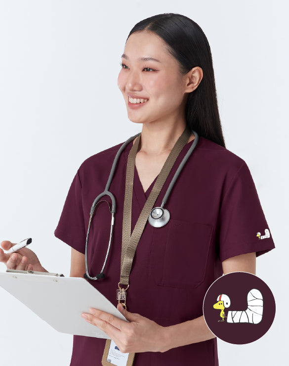 GQ Pro Med Women Scrub Shirt (Premium) - PEANUTS™