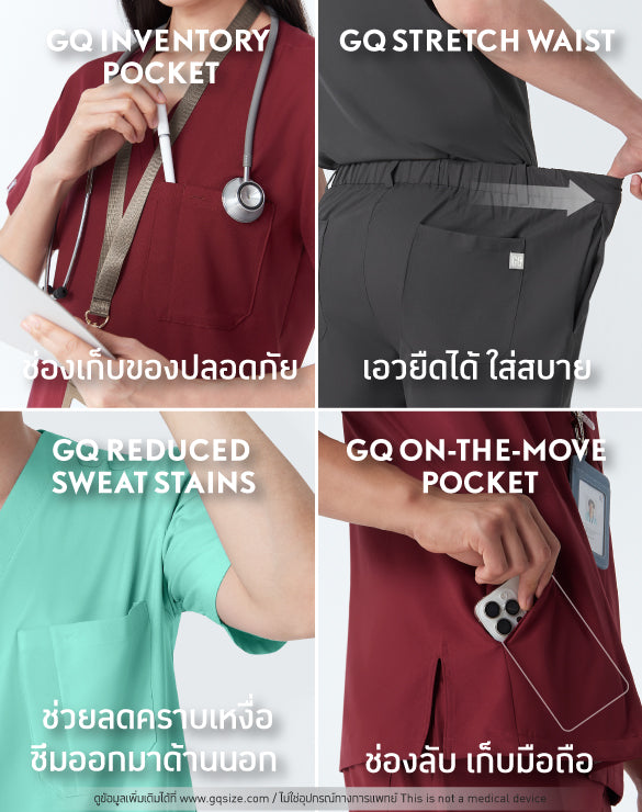 GQ Pro MED Premium Scrub Pants - Breast Cancer