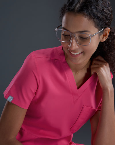 GQ Pro MED Premium Scrub Shirt - Breast Cancer