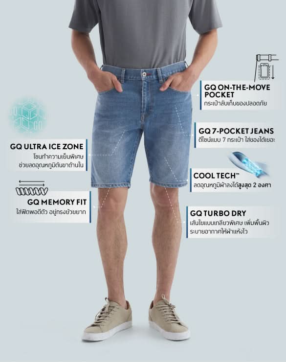Cool Tech™ Jean Shorts