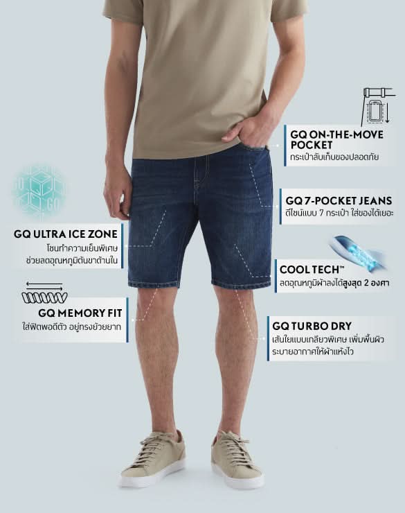 Cool Tech™ Jean Shorts