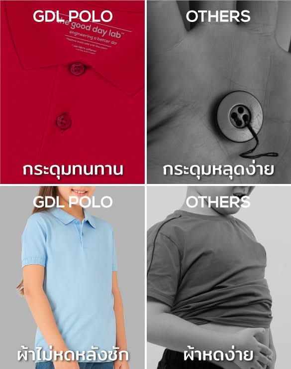 The Good Day Lab™ Long sleeve Polo Collection